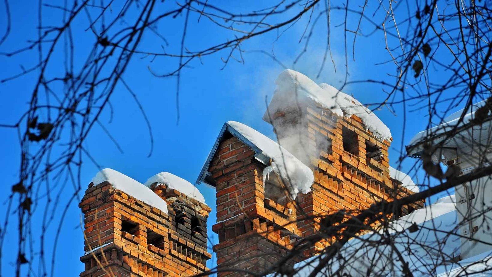 chimney made of bricks