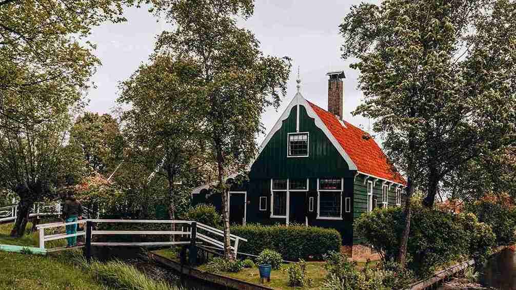 cozy house with chimney